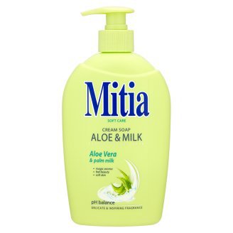 Mitia 500ml tek.mýdlo Aloe&Milk - Kosmetika Hygiena a ochrana pro ruce Tekutá mýdla s pumpičkou